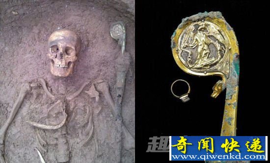 道士遗骸和权杖