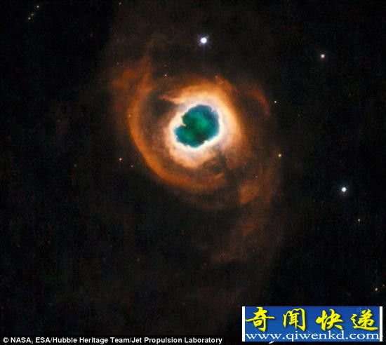 哈勃捕捉即将死亡恒星现状 太阳消亡时的景象