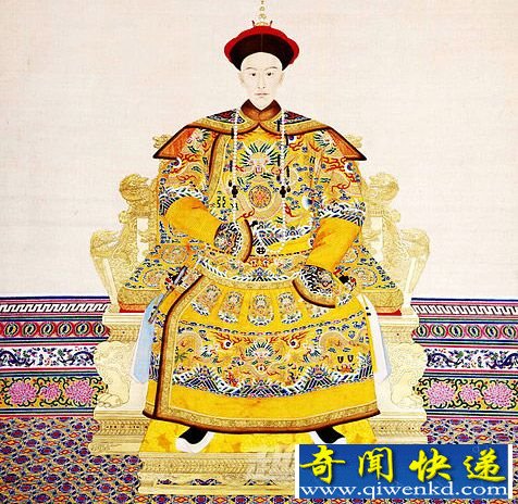 清德宗的朝服全身像