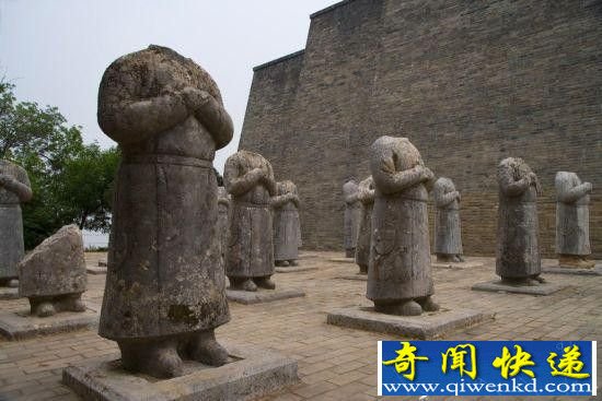 武则天乾陵揭秘:守陵石像为何都没有头?