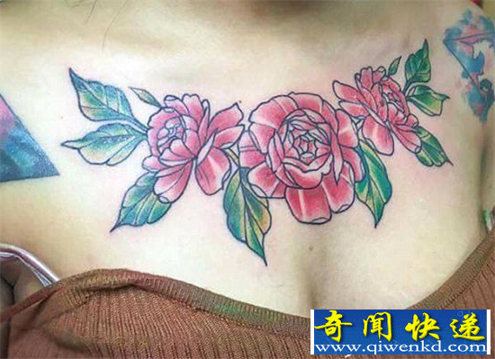 女大学生除纹身胸口留伤疤