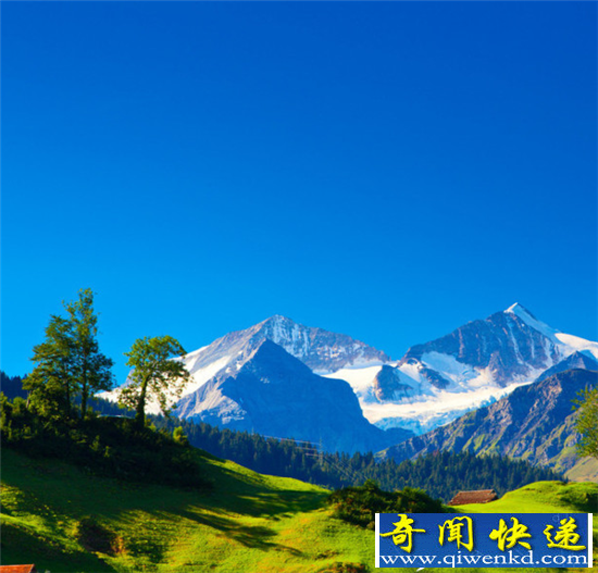 阿尔卑斯山脉雪景欣赏 酷似人间仙境【组图】