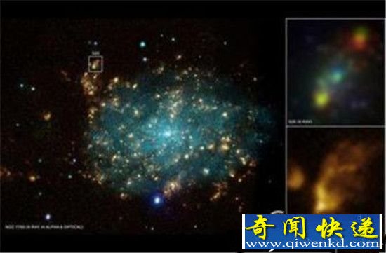 宇宙惊现黑洞释放能量 吞噬蓝超巨星场面