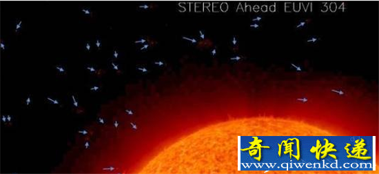 外星人控制太阳毁灭地球 太阳周围存在大量UFO?