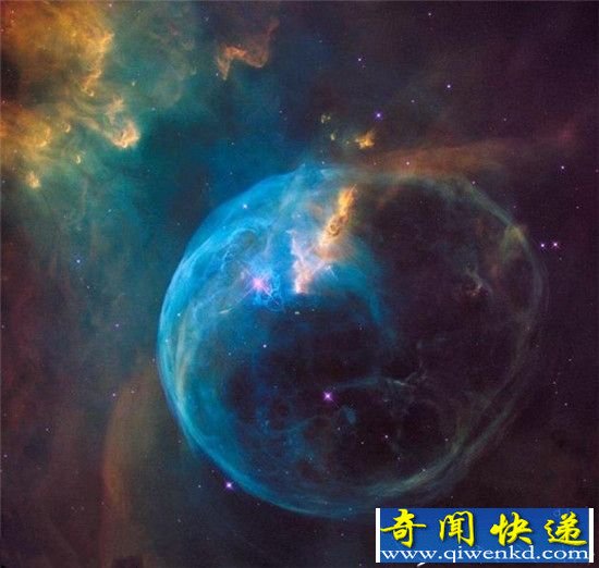 哈勃望远镜26周年纪念拍摄气泡星云!