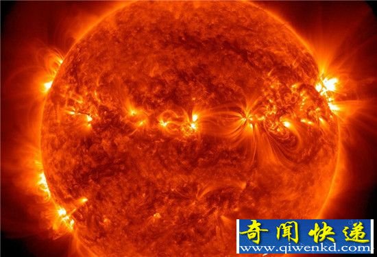 NASA公布最新太阳耀斑高清图 色彩绚丽极具魔性