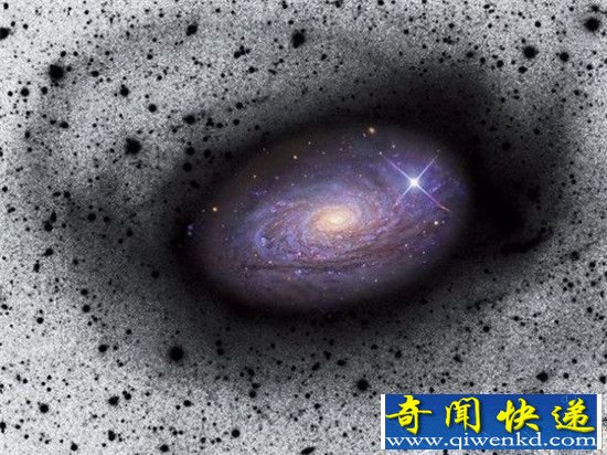 壮观螺旋星系!吞噬邻近矮星系不断壮大