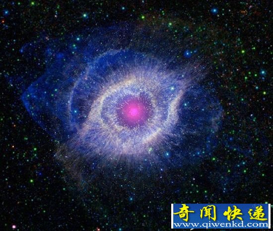 NASA望远镜拍摄宇宙之眼 神秘垂死恒星