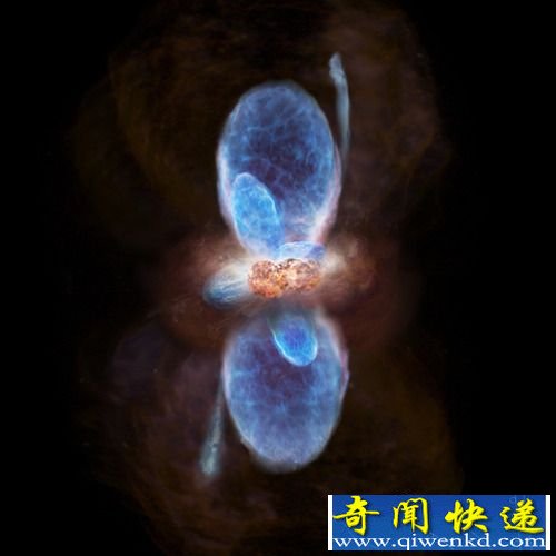 揭秘超大质量恒星诞生全过程:原恒星喷射气体外流