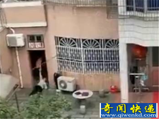 嫌老母不听话推倒拖行十米