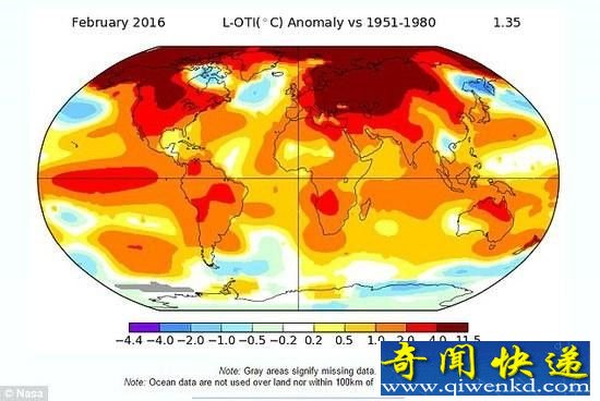 2016年人类可能要被热死:2月份北极熊被热哭