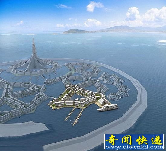 欣赏:2020年美国将建造一座海上漂浮城市