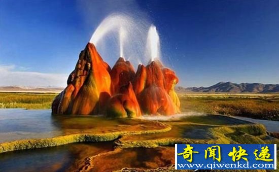 震撼美景!"飞翔间歇泉"旖旎风光
