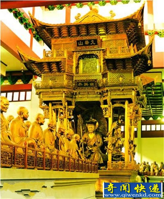 中国国宝“灵隐铜殿” 四佛像在日展览时被盗