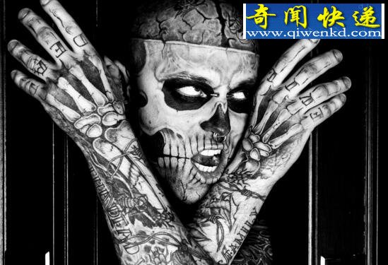 世界上纹身最酷的人,瑞克·格内斯特(僵尸男孩)