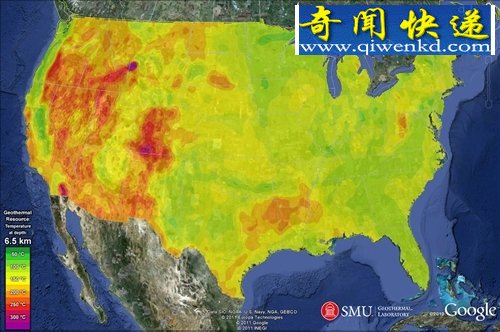 一项最新的研究显示美国大陆地下蕴藏有巨量的地热资源 美国探明大陆地下蕴藏有巨量的地热资源