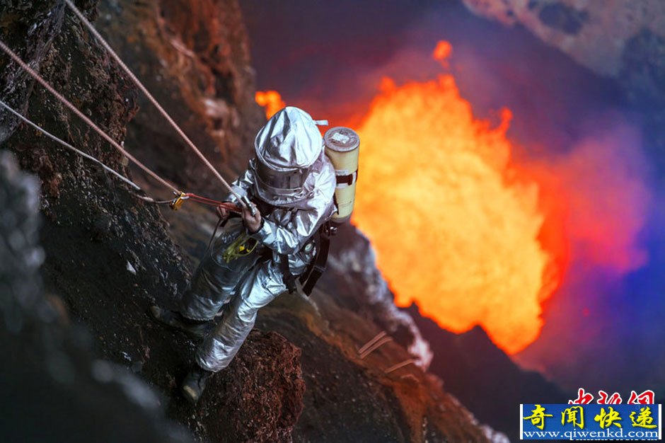 活火山入口拍摄高清图片