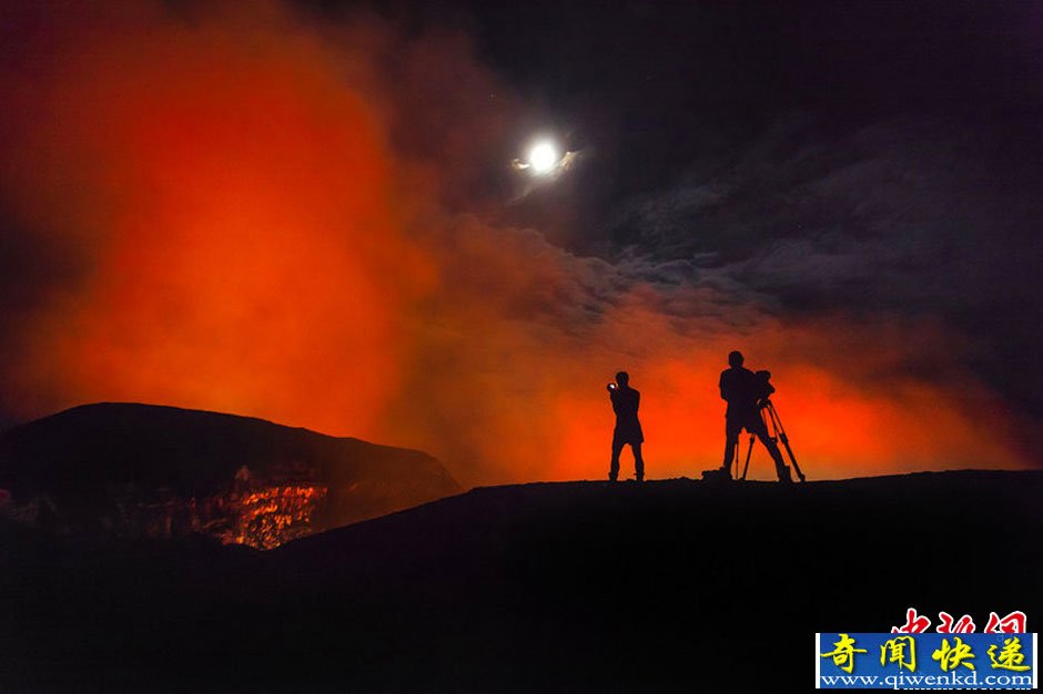 活火山入口拍摄高清图片