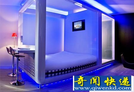 奇特的袖珍酒店房间