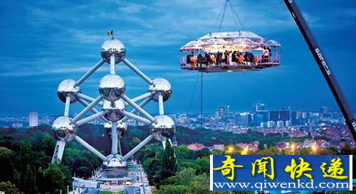 比利时空中餐厅 吃的就是刺激