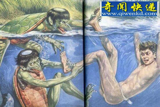 揭秘水猴子图片,水鬼拉人下水当替死