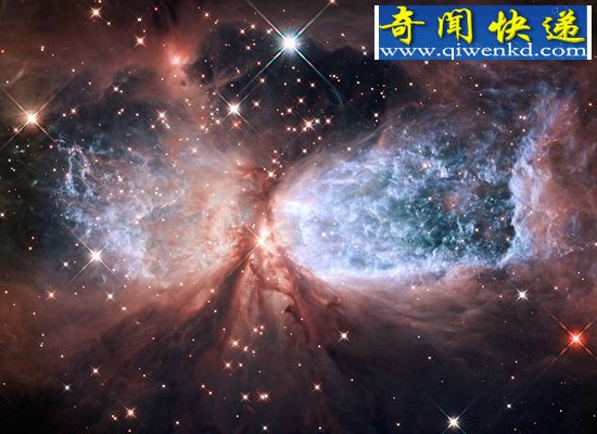 (图)哈勃望远镜圣诞问候:观测到“雪天使”星云