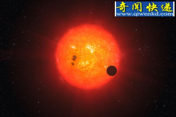 艺术家表现的红矮星GJ1214和它周边的行星 (图)研究发现星系宜居带范围或大于预计30%