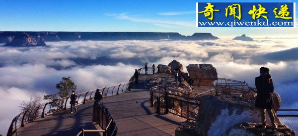 科罗拉多大峡谷“云海”奇观