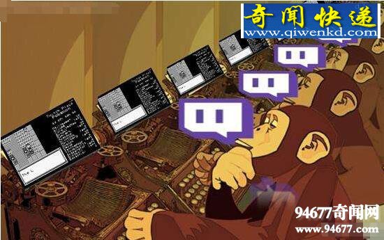 无限猴子定理,N只猴子可用电脑打出一本书