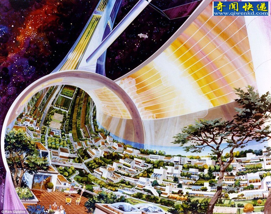 2100年太空殖民地啥样?能容纳数十万人