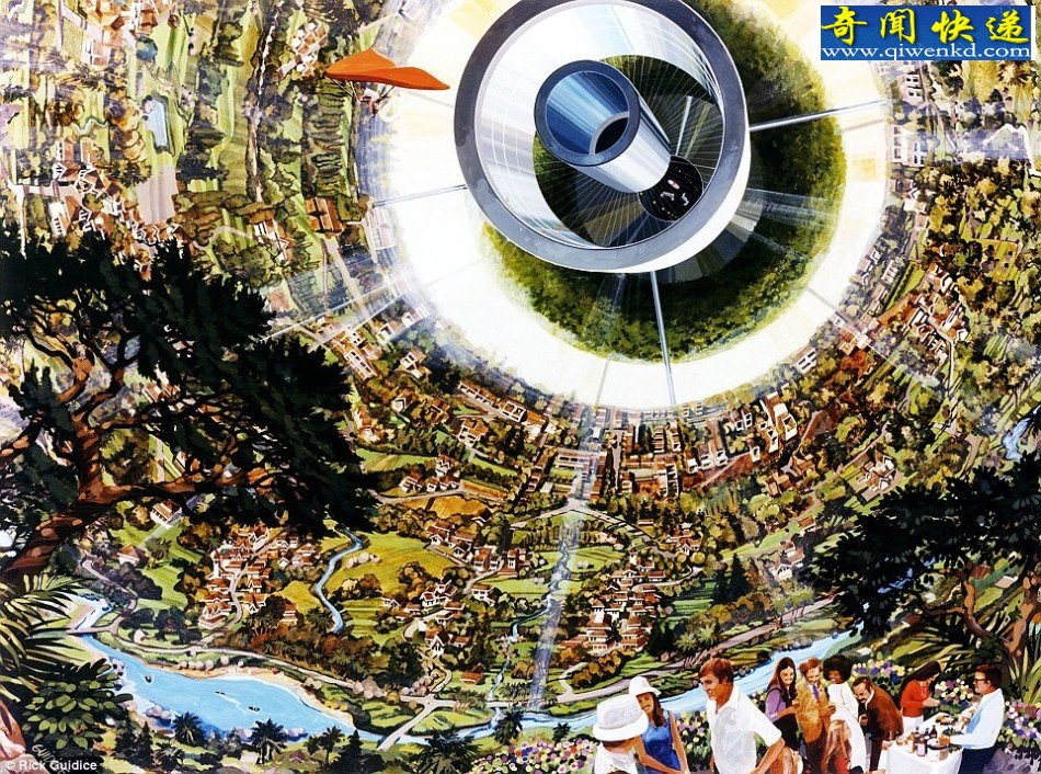 2100年太空殖民地啥样?能容纳数十万人