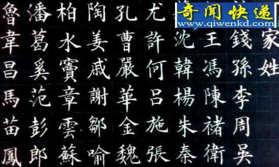 2017最新百家姓排名出炉,2017最新中国姓氏排名
