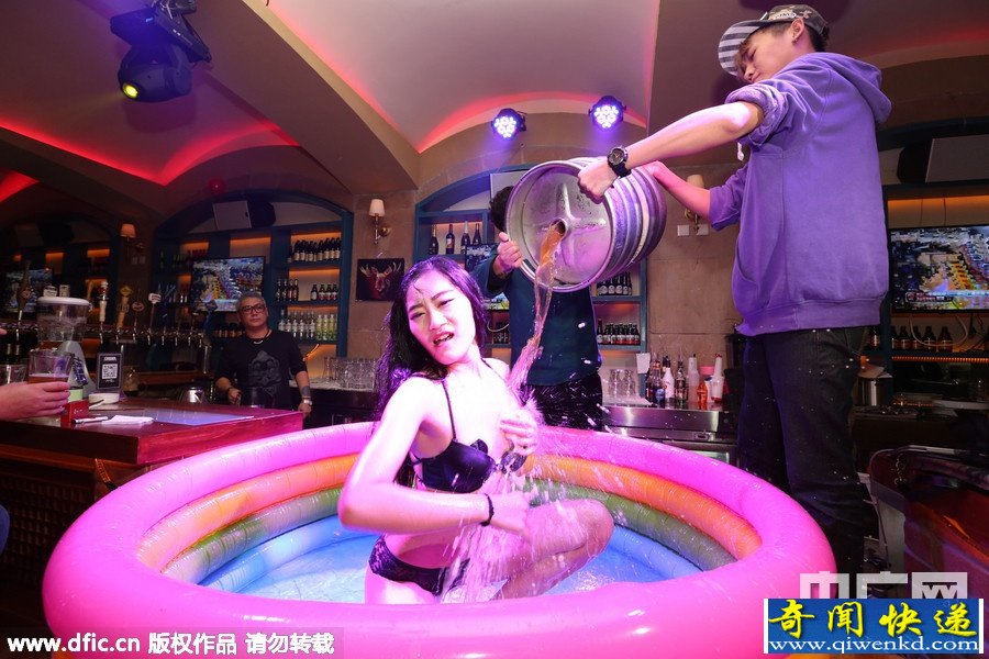 人体虾宴,沈阳,美女,啤酒浴